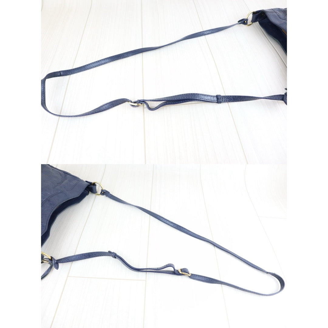 Fair ( Rank B) ｜Balenciaga Le City Shoulder Bag  Blue｜W25070801