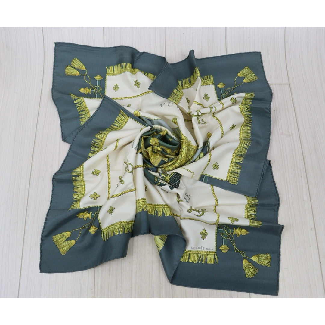 Good ( Rank AB) ｜ HERMES Vue Du Carrosse De La Galere La Reale Scarf 90｜V25110601