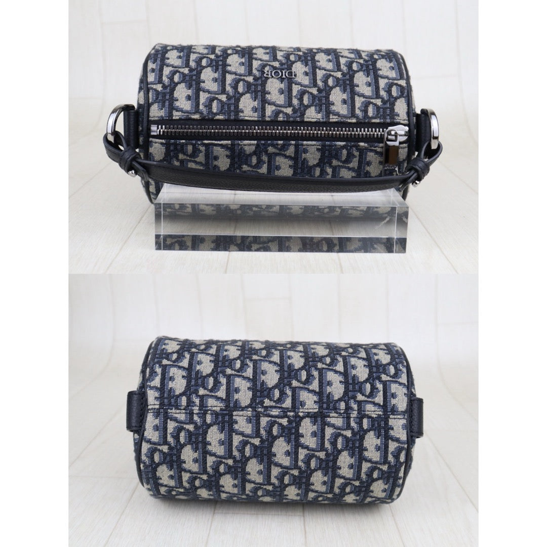 Very Good ( Rank A)｜Dior Oblique Mini Roller Handbag Shoulder Bag｜S25081502