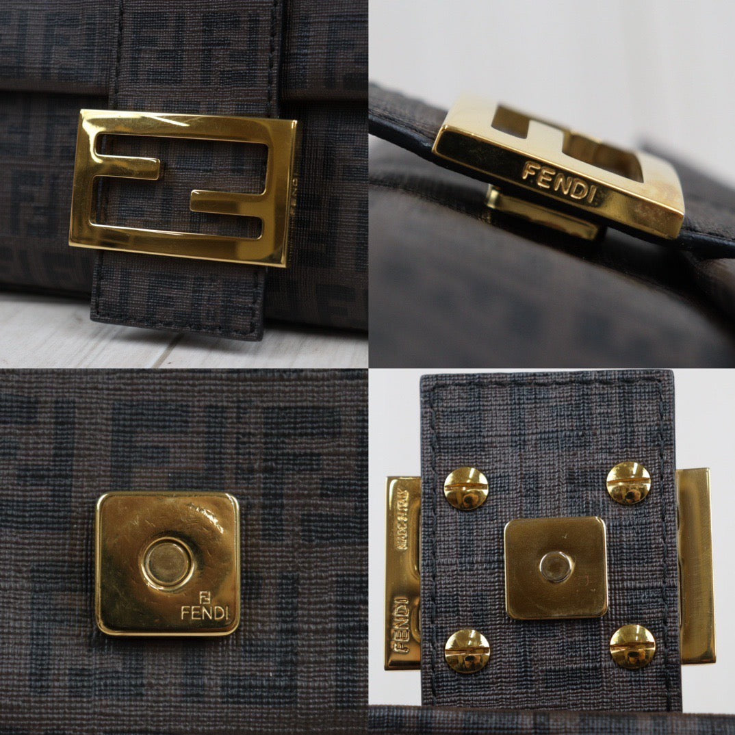 Rank A｜ FENDI Zucca Mamma Baguette Shoulder Bag ｜23121605