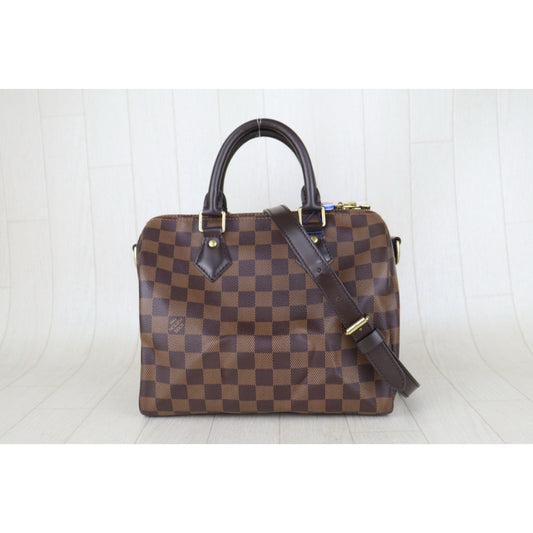 Include Entrupy Certificate of Authenticity｜Good ( Rank AB)｜ Louis Vuitton Damier Speedy 25 Hand Bag With Shoulder Strap｜S26072541
