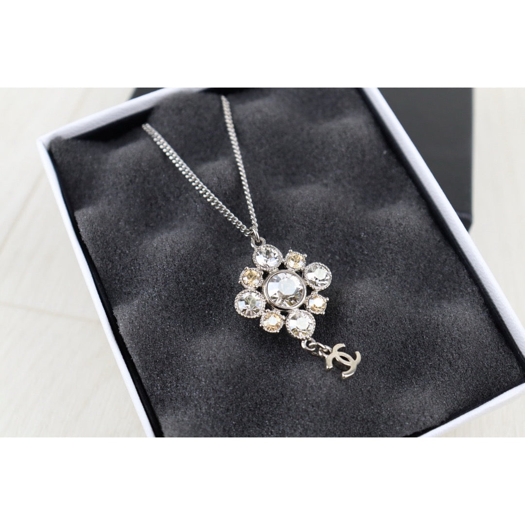 Very Good ( Rank A) ｜CHANEL COCO Mark Colorblock Rhinestone Chocker Necklace｜H25011109