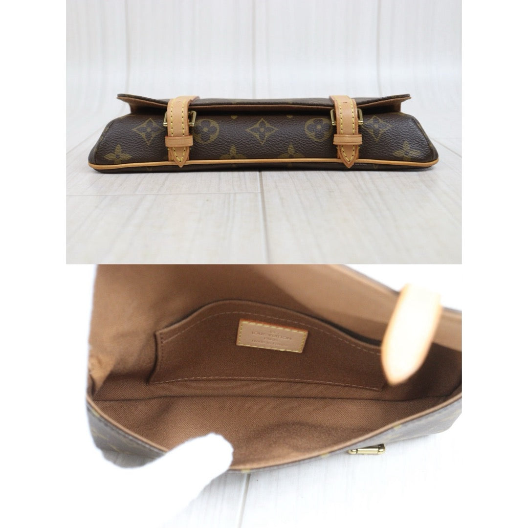 Include Entrupy Certificate of Authenticity｜Very Good ( Rank A)｜Louis Vuitton Monogram Pochette Murrell Clutch Bag Waist Pouch｜26051804