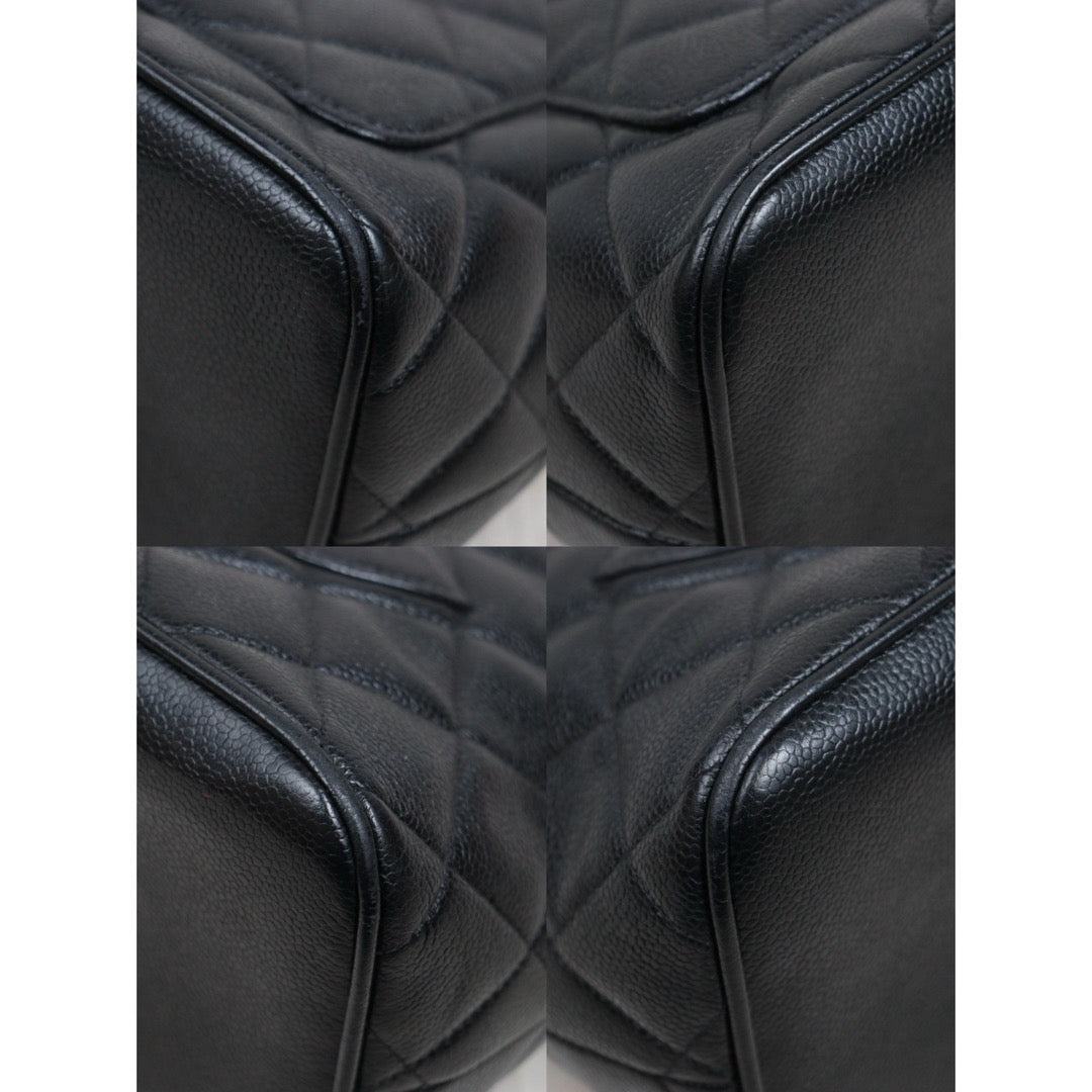 Include Entrupy Certificate of Authenticity｜Good ( Rank AB)｜ CHANEL Caviar Skin Calf Leather Tote Bag Black Made In 1997～1999Year｜26022402