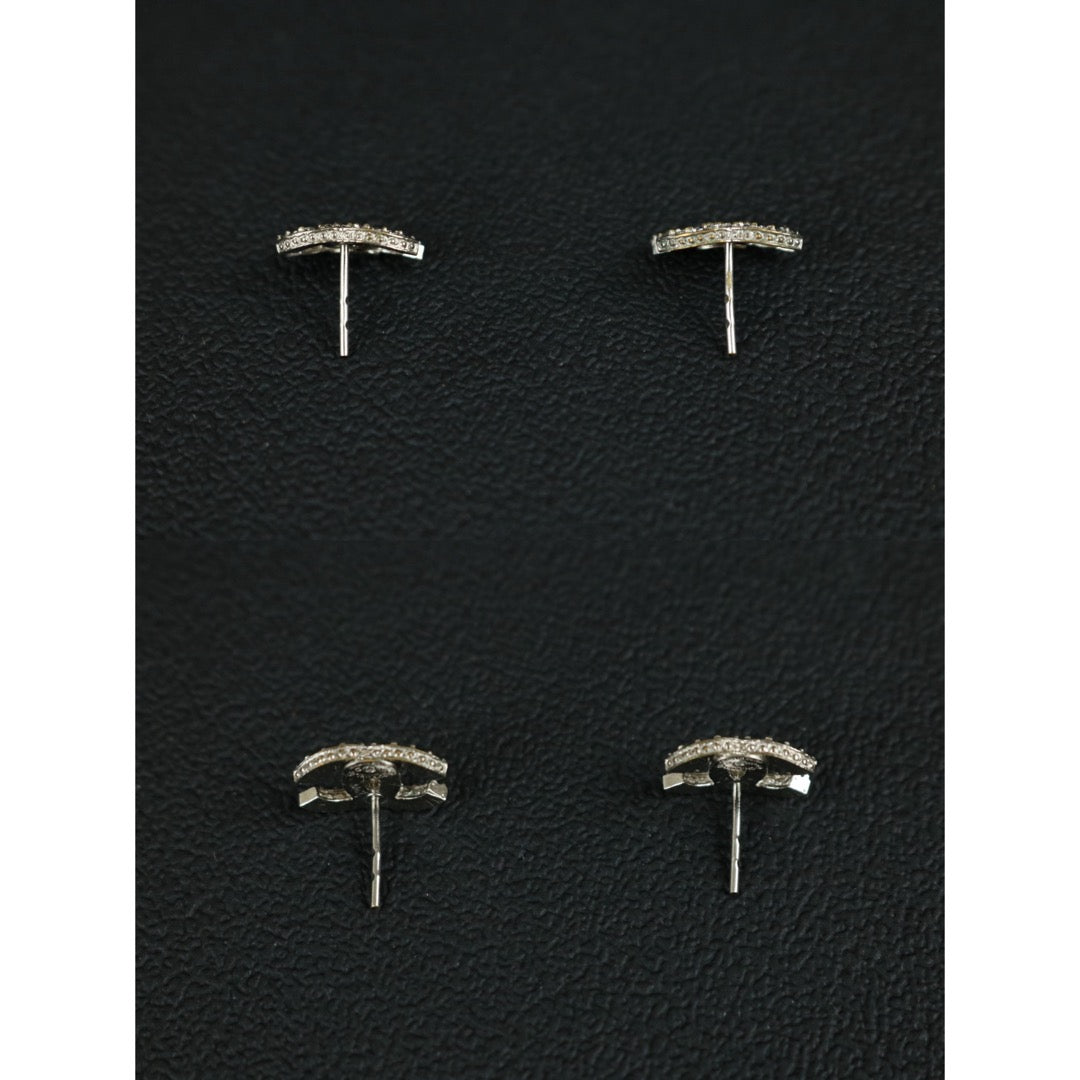 Include Authentic Detective Certificate of Authenticity｜Very Good ( Rank A) ｜CHANEL B15C COCO Mark Rhinestone Earrings Made In 2015Year｜S26051503