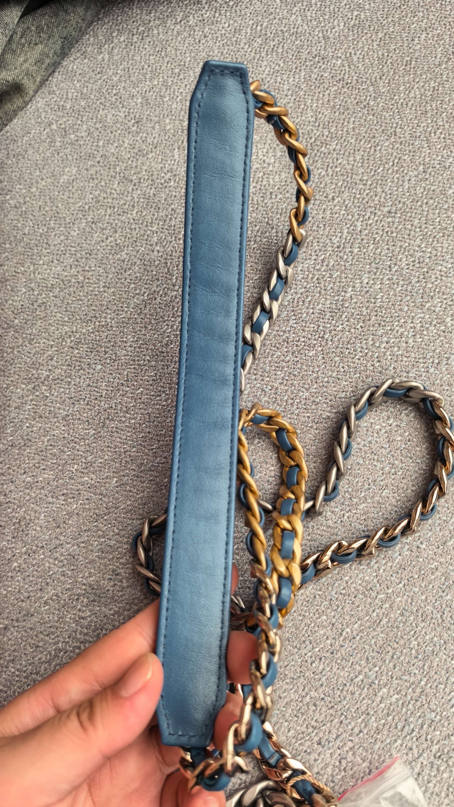 First installment 1/4｜ CHANEL Matrasse Chain Demin Blue 19Bag Shoulderbag