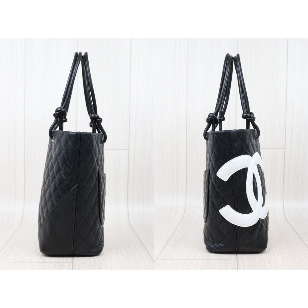 Rank AB ｜ CHANEL Cambon Line ToteBag  Made In 2004-2005 Year｜24041801