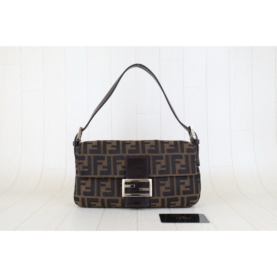 Good ( Rank AB)｜ FENDI Zucca Mamma Baguette Shoulder Bag｜S24120701