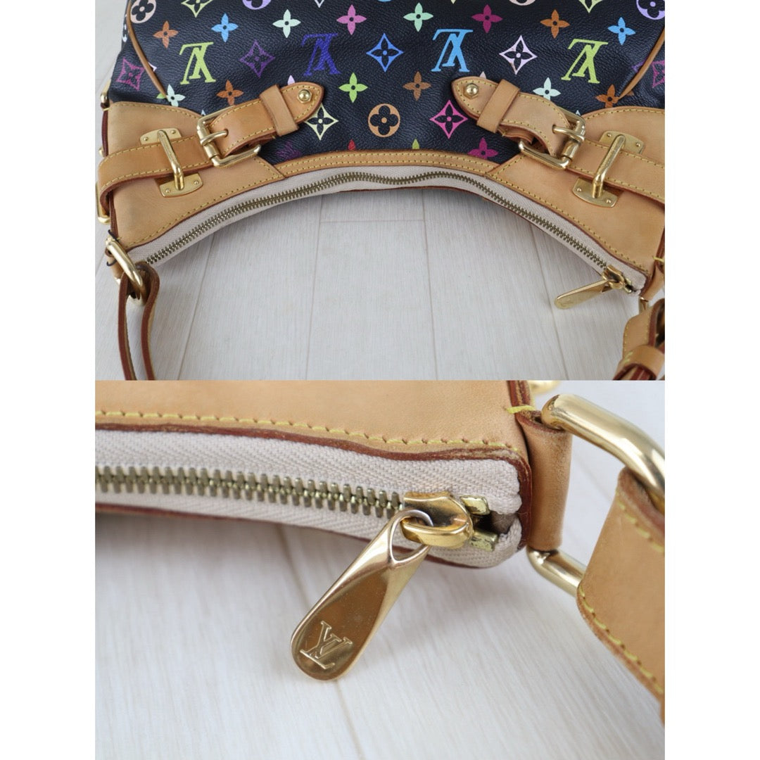Include Entrupy Certificate of Authenticity｜Good ( Rank AB)｜Louis Vuitton Monogram Takashi Murakam Multicolor Greta ShoulderBag｜Z26091612