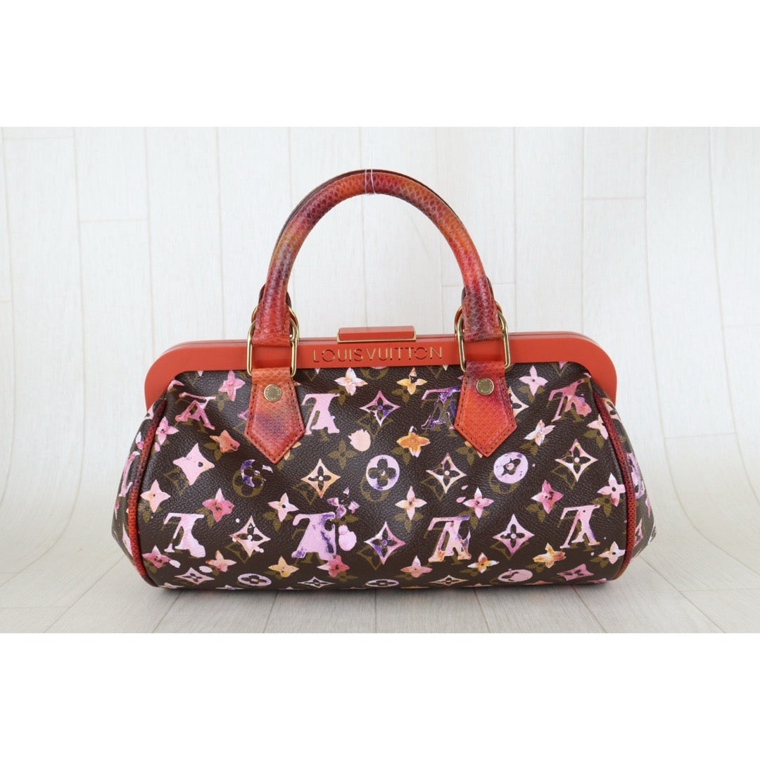 Include Entrupy Certificate of Authenticity｜Excellent（Rank SA）｜ Louis Vuitton Richard Prince Monogram Watercolor Papillon Frame Top Handle Bag｜S26081801