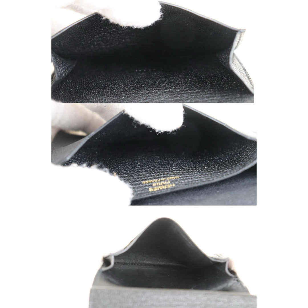 Include Entrupy Certificate of Authenticity｜Good ( Rank AB)｜ HERMES Bearn Compact Black Y Stamp Made In 2020 Year｜Z26100204