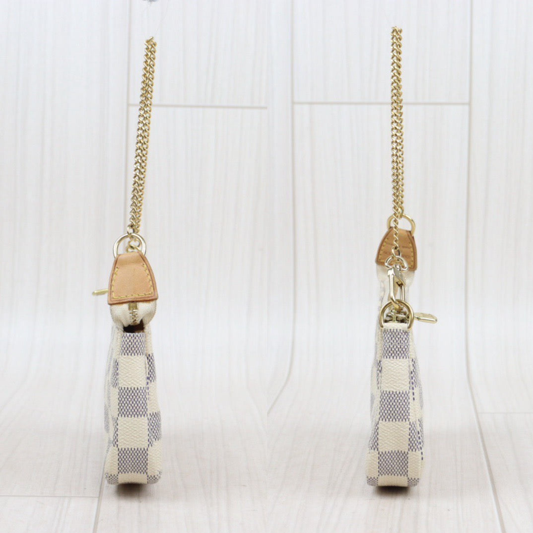 Rank AB ｜ LV Mini Pochette Accessoir White｜24011621