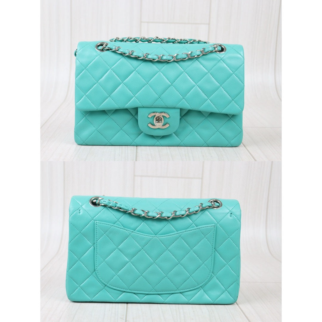 Good ( Rank AB)｜ CHANEL Matrasse Double Flap 23 Shoulder Bag Green Made In 1997-1999 Year｜W24080705