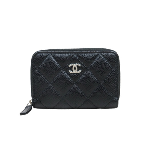 Very Good ( Rank A) ｜CHANEL Caviar Skin Calf Leather Coin Purse Black Made In 2020 Year｜25052911