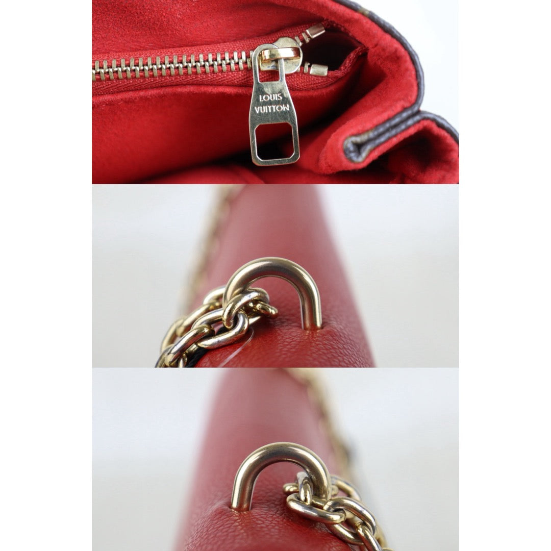 Include Entrupy Certificate of Authenticity｜Good ( Rank AB) ｜Louis Vuitton Monogram Sanit Placide Cerise Shoulder Bag ｜S26090728