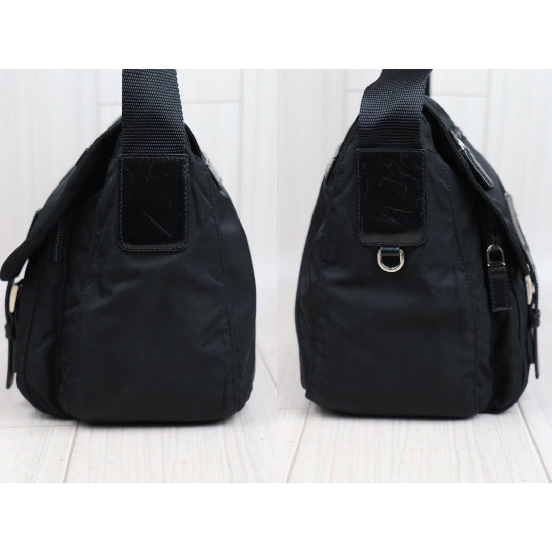 Rank AB｜Prada Nylon ShoulderBag Black｜V23110928