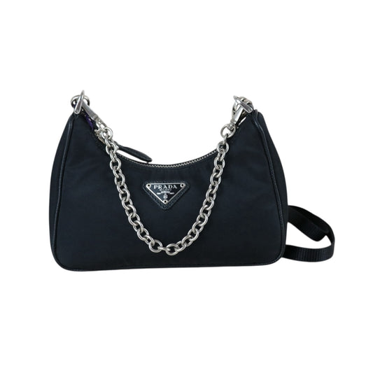 Include Entrupy Certificate of Authenticity｜Very Good ( Rank A)｜ PRADA Re-Edition 2005 Re-Nylon Mini Hobo ｜S26072904