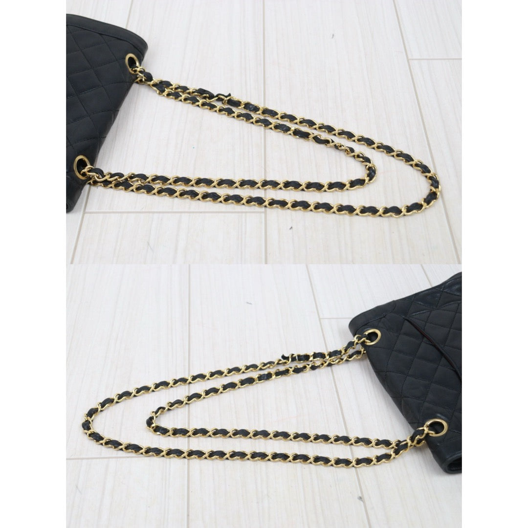 Good ( Rank AB) ｜ CHANEL Paris Limited Series Matrasse Classic Double Flap 22 Shoulder Bag Black Made In 1986-1988Year｜25122310
