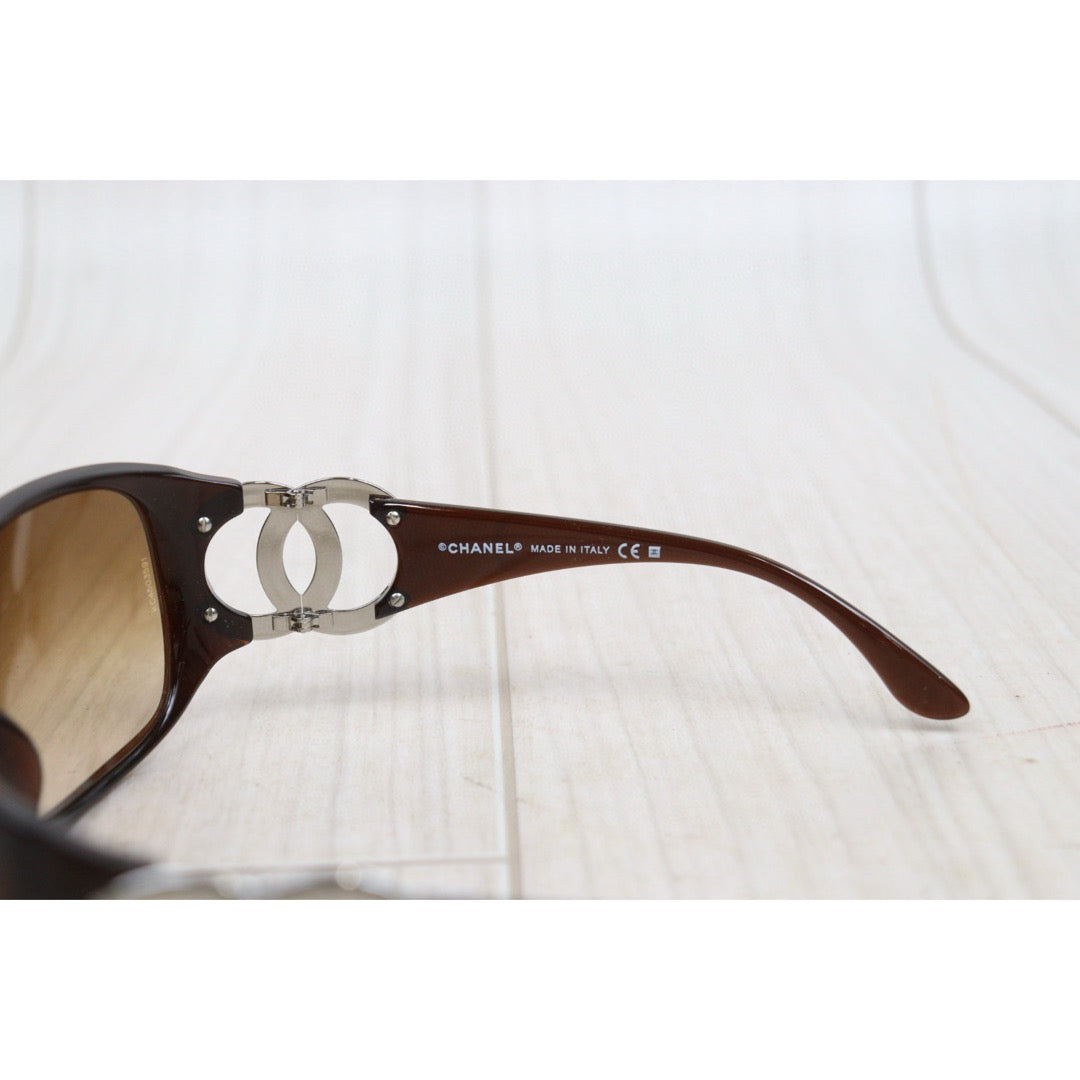 Very Good ( Rank A) ｜CHANEL Coco Mark Sunglasses Brown 64□16 120｜25050234