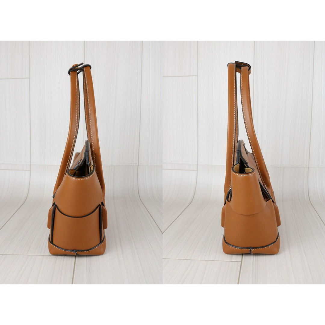 Very Good ( Rank A)｜ Bottega Veneta Calf Leather Mini Arco29 Handbag Shoulder Bag Caramel｜S25071506