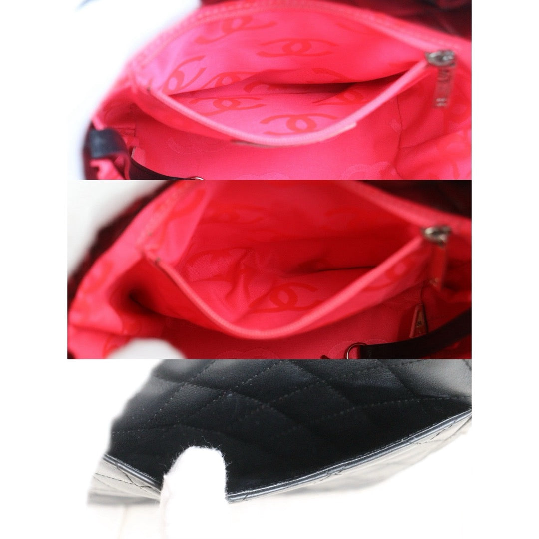 Good ( Rank AB)｜ CHANEL Cambon Line Calf Leather Mini Tote Bag Made In 2004-2005Year｜25111306