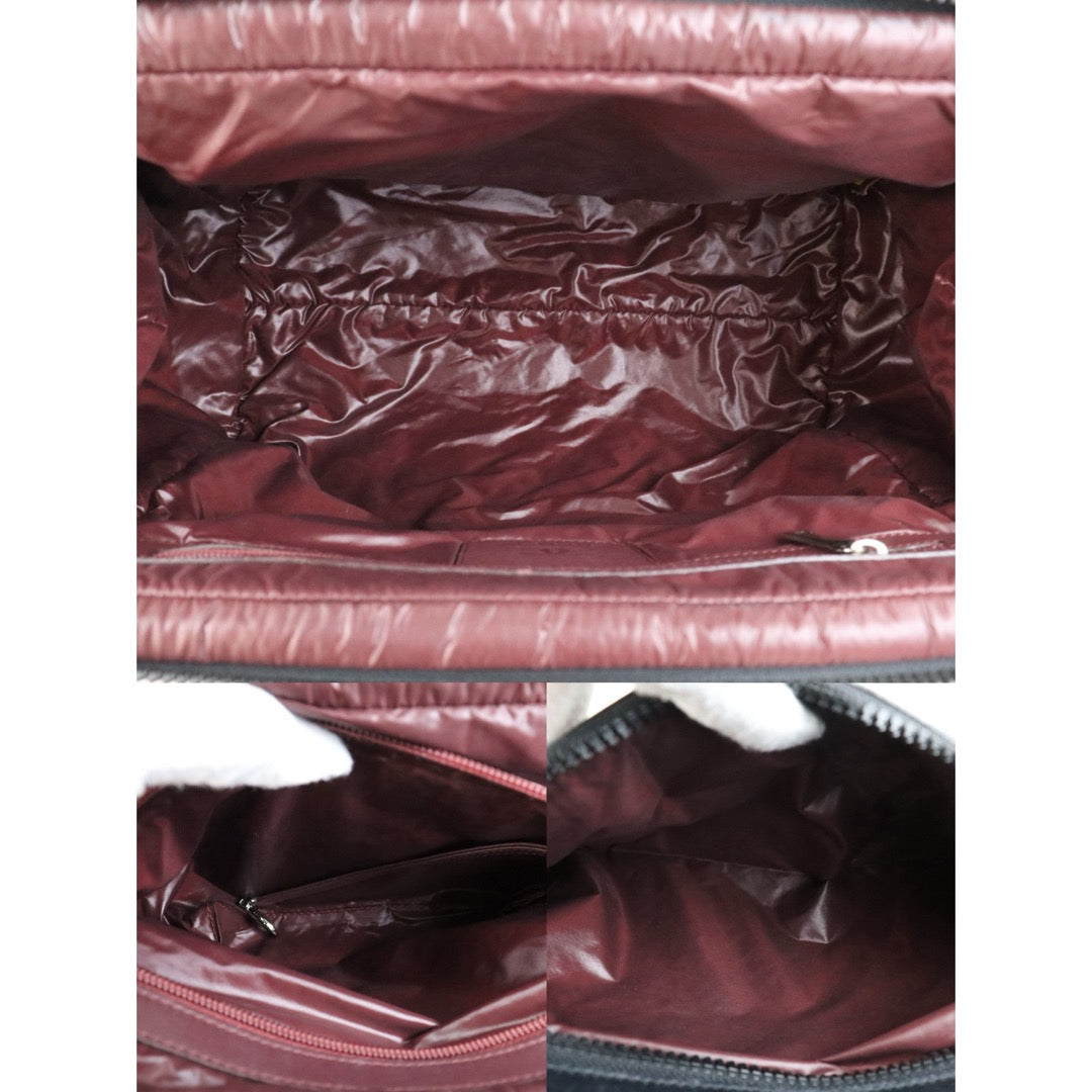 Include Entrupy Certificate of Authenticity｜Very Good ( Rank A)｜ CHANEL COCOON Down Tote Hand Bag  Black Made in 2011Year ｜H26011402