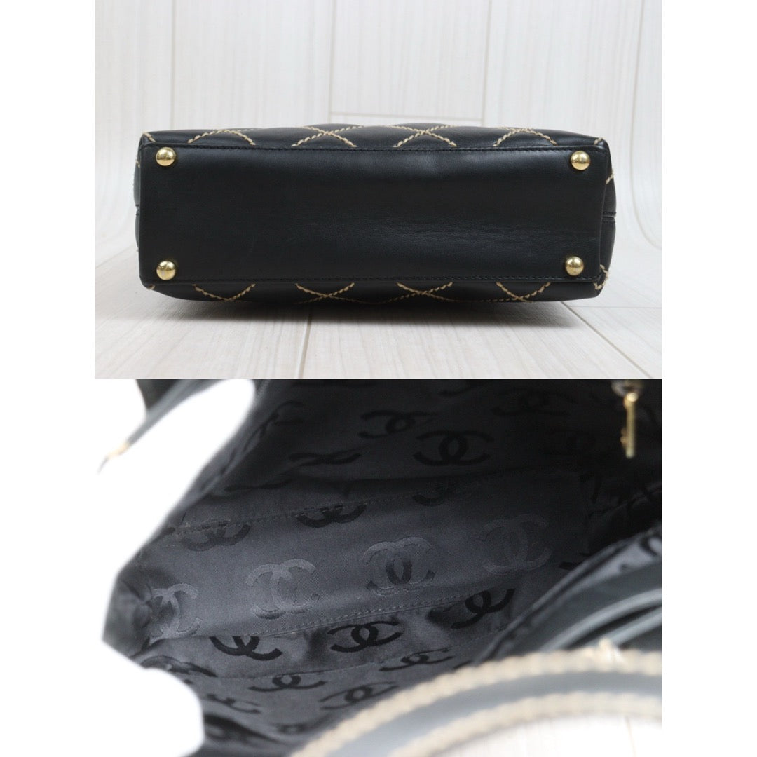 Include Entrupy Certificate of Authenticity｜Very Good ( Rank A)｜CHANEL Calf Leather Hand Bag Made In 2002-2003 Year｜26100606