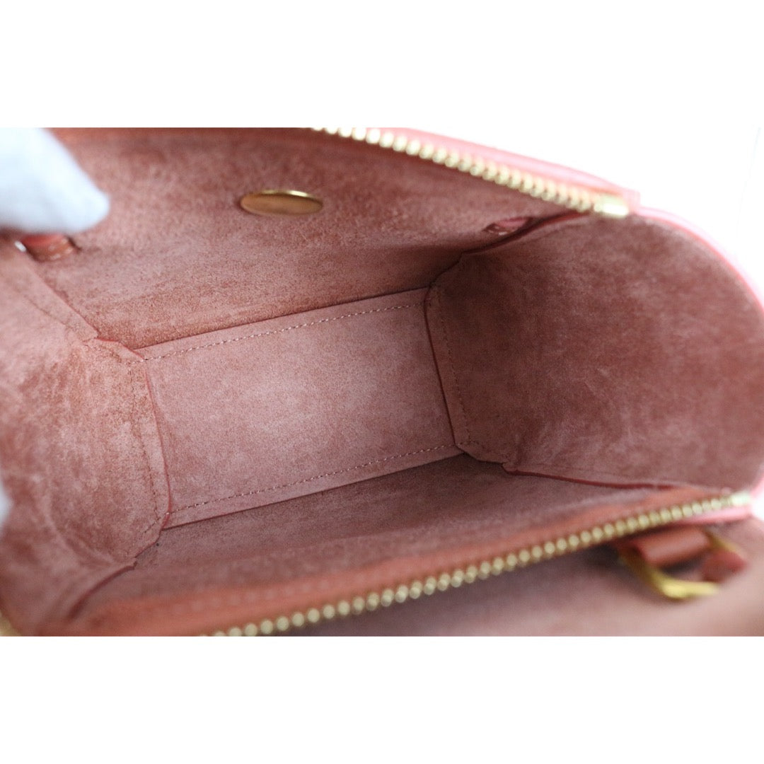 Very Good ( Rank A)｜CELINE Calf Leather Belt Pico Handbag Shoulder Bag Terracotta｜X25110603