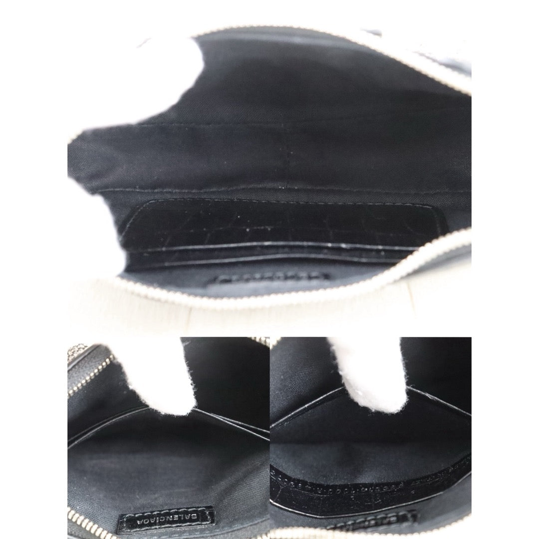 Include Entrupy Certificate of Authenticity｜Very Good ( Rank A)｜Balenciaga Calf Leather  Le Cagole Mini Black Shoulder Bag ｜S26051304