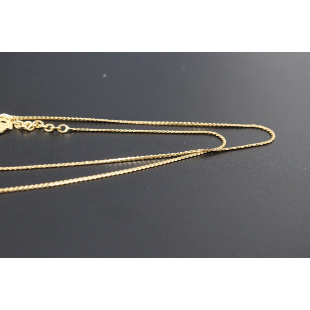 Rank A ｜ Dior CD Necklace Gold Plated ｜24042512