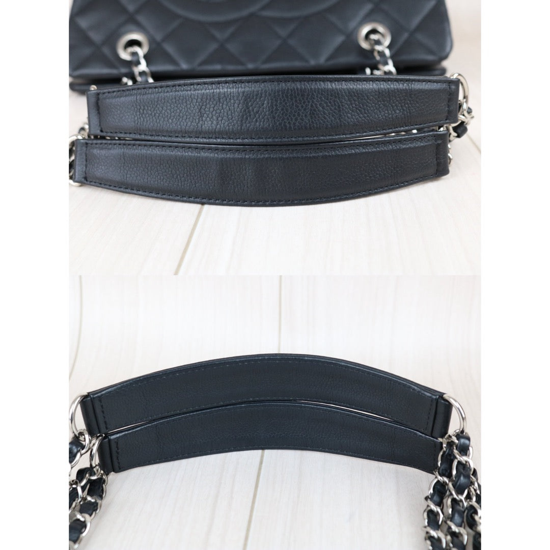 Include Entrupy Certificate of Authenticity｜Very Good ( Rank A)｜ CHANEL Caviar Skin  Matrasse Chain Tote Bag Black Made In 2011Year｜X26041605