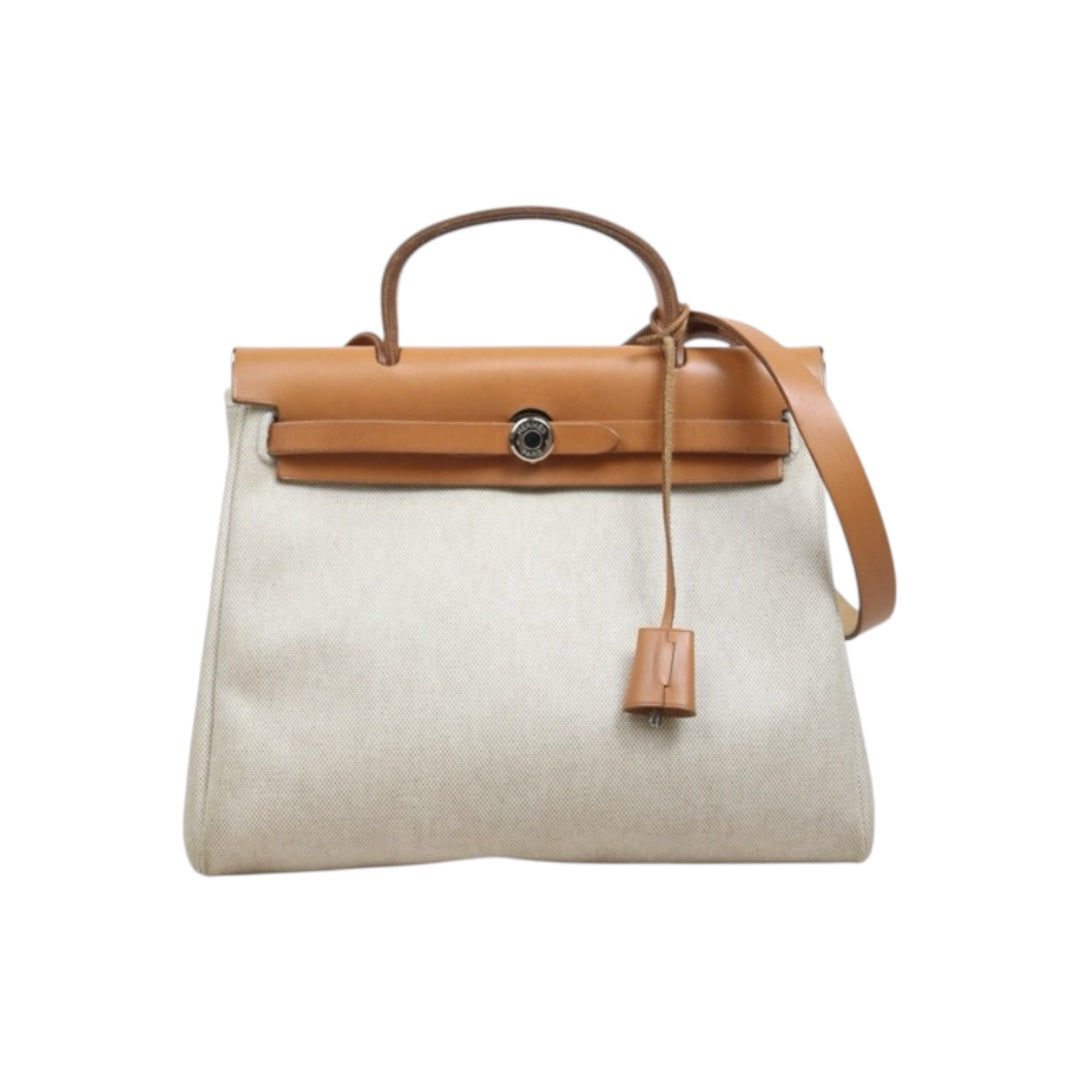 Include Entrupy Certificate of Authenticity｜Good ( Rank AB) ｜ HERMES Herbag PM Shoulder Bag □D Stamp Made In 2000Year｜26062918