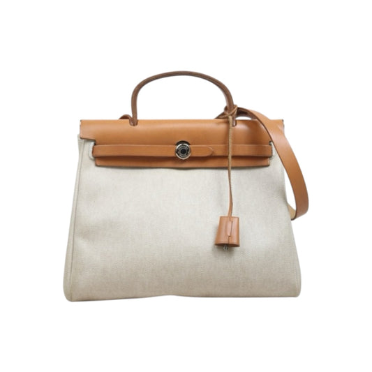 Include Entrupy Certificate of Authenticity｜Good ( Rank AB) ｜ HERMES Herbag PM Shoulder Bag □D Stamp Made In 2000Year｜26062918