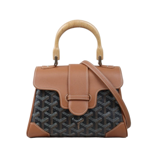 Rank SA｜ Goyard Mini Saigon Hand Bag With Shoulder Bag Brown ｜S24071401