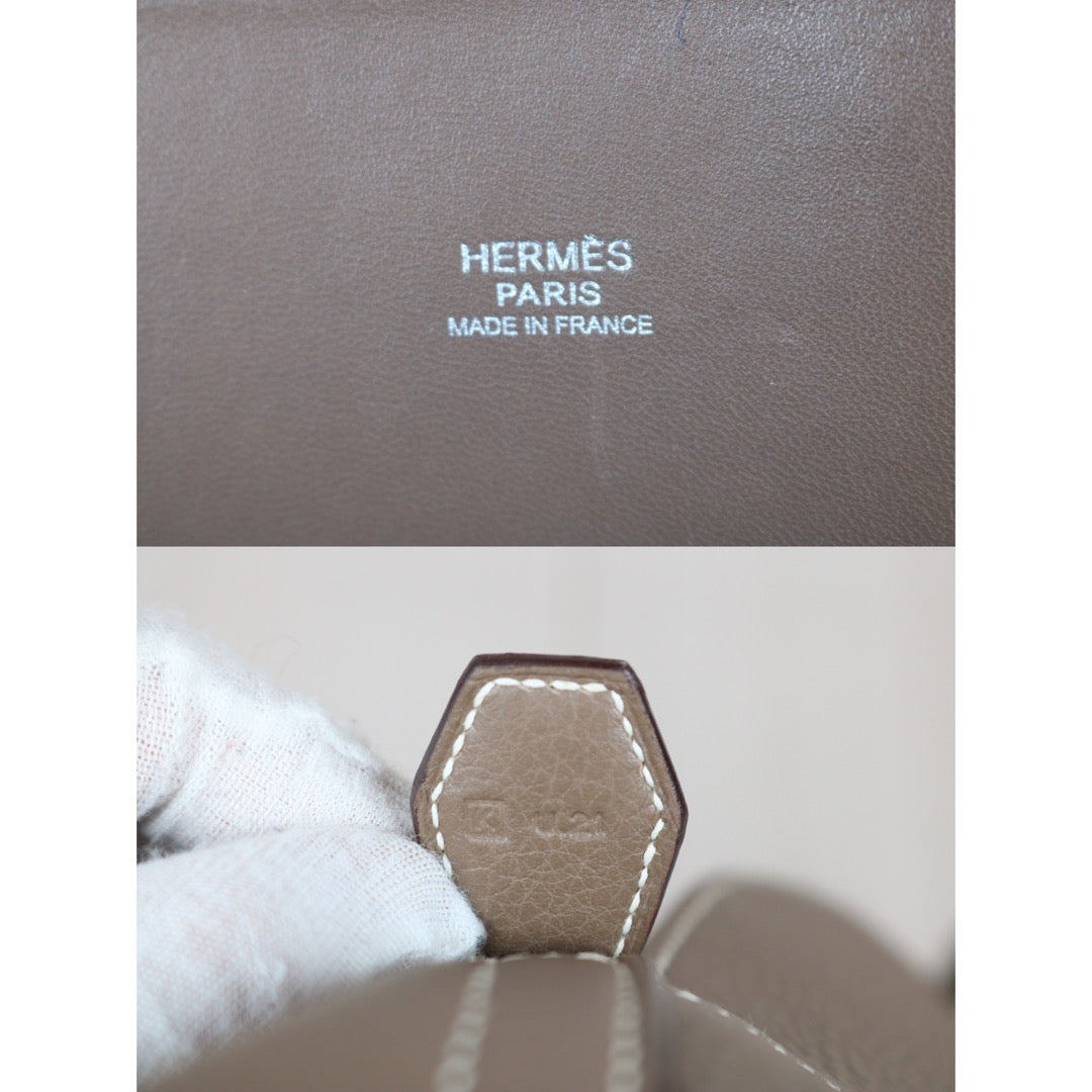 Very Good ( Rank A)｜ Hermes Bolide 35 Etoupe Silver Hardware ◻︎K stamp  ｜S24052301