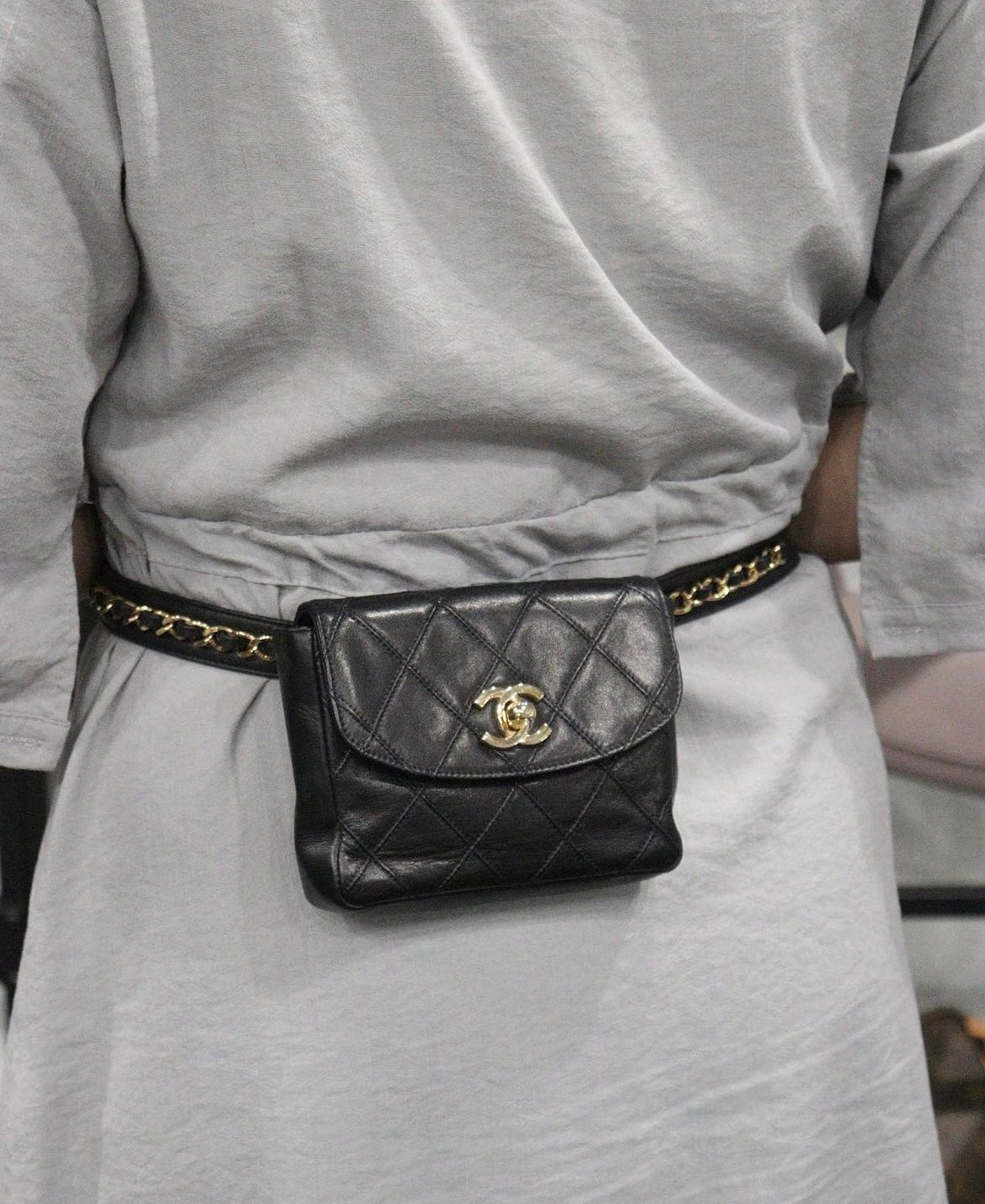 Rank A ｜ CHANEL Matrasse Lambskin Waist Bag｜23082619