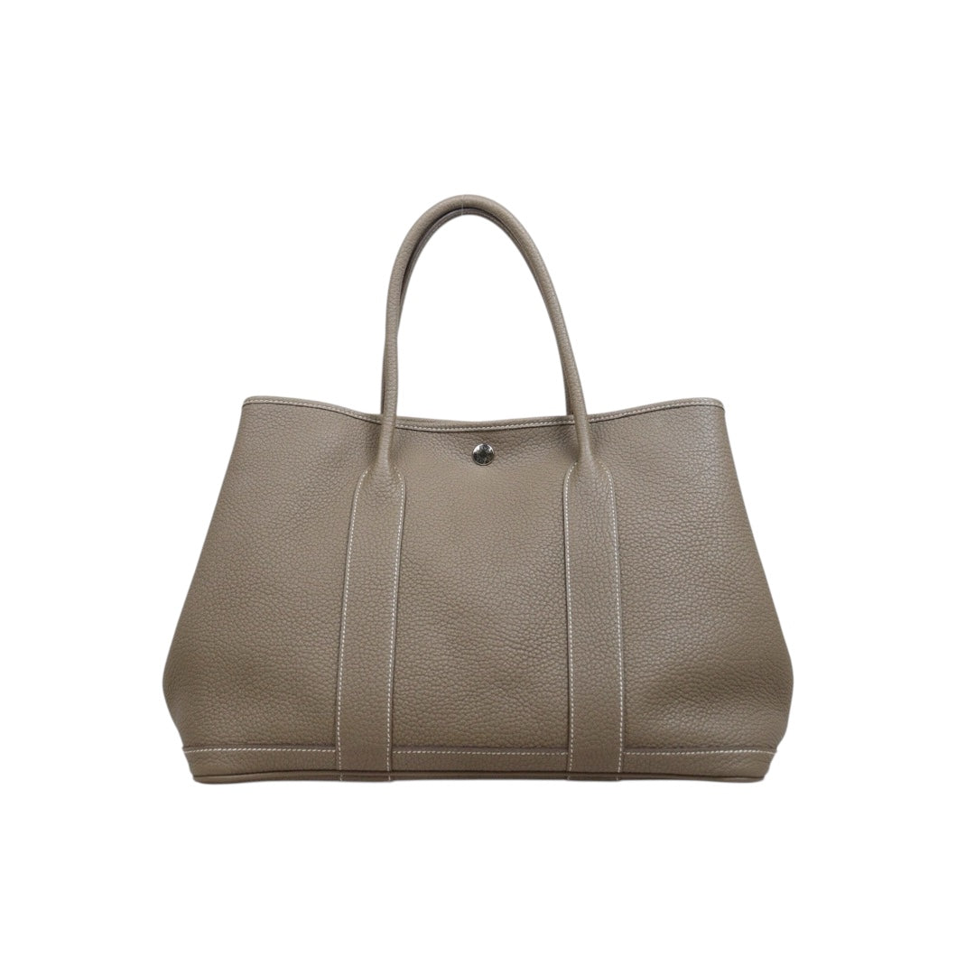 Include Entrupy Certificate of Authenticity｜Good ( Rank AB)｜ HERMES Garden Party PM Negonda Leather Etope Handbag X Stamp Made in 2016Year ｜W26052203
