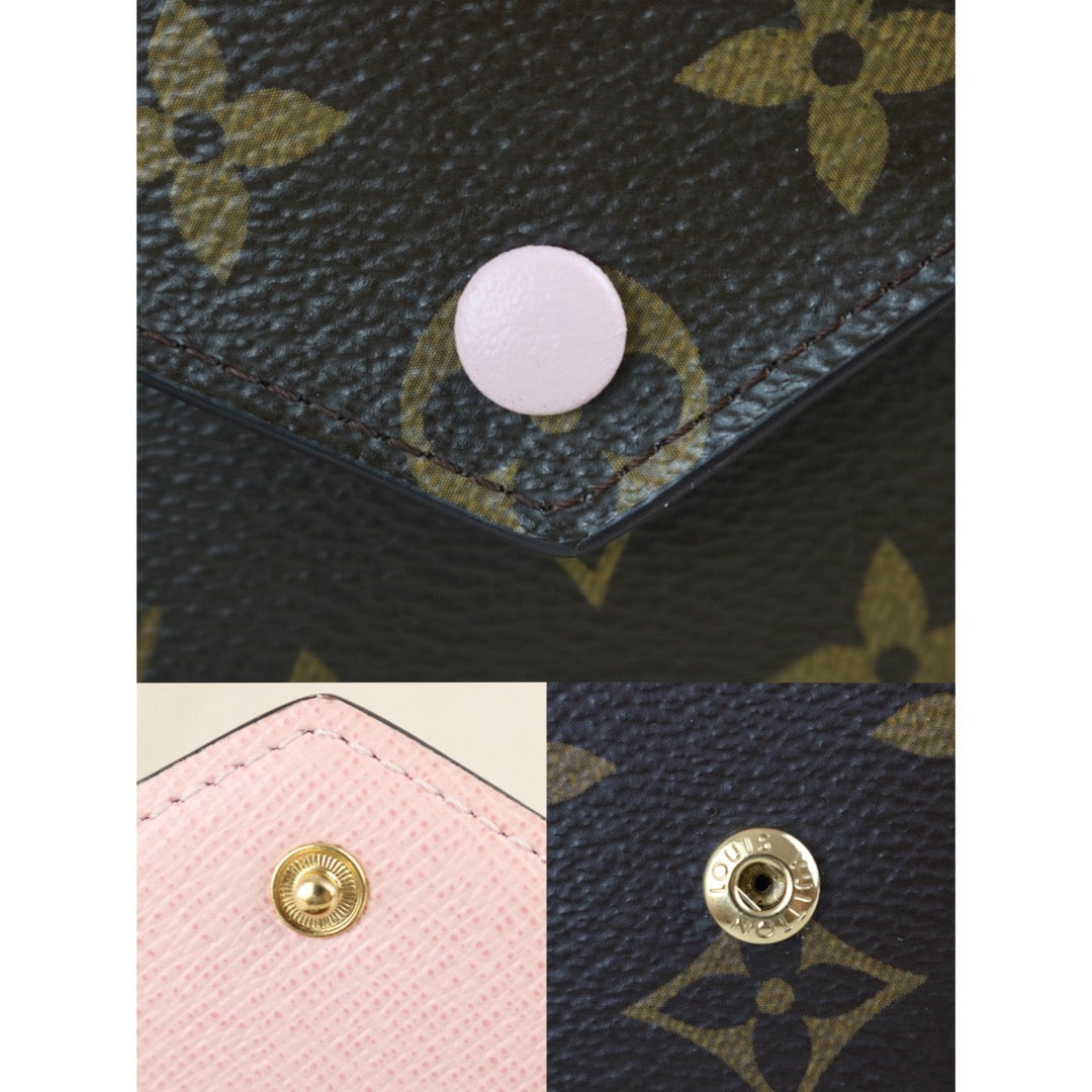 Include Entrupy Certificate of Authenticity｜Good ( Rank AB)｜ Louis Vuitton Monogram Ariane Wallet Rose Ballerine｜S26090734