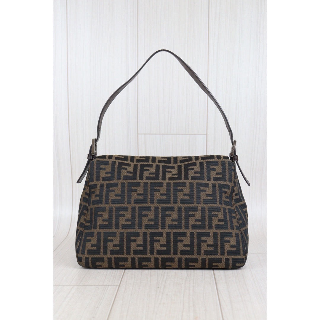 Rank AB｜ FENDI Zucca Mamma Baguette Shoulder Bag ｜23101409