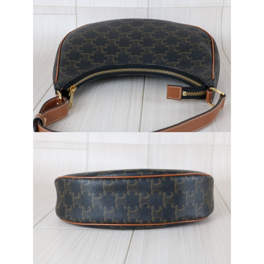 Very Good ( Rank A) ｜ CELINE Macadam AVA Triomphe Canvas Shoulder Bag｜S25112302