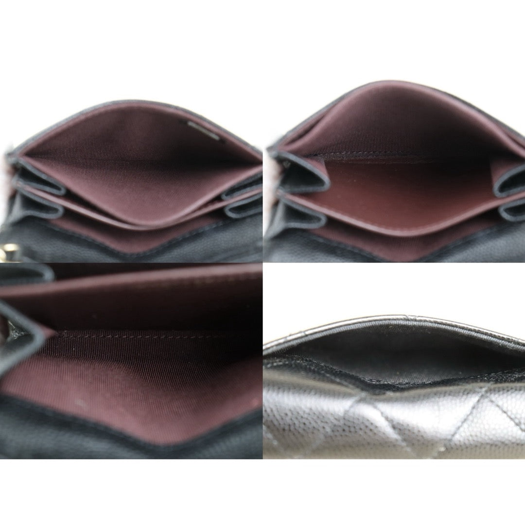 Include Entrupy Certificate of Authenticity｜Very Good（Rank A）｜CHANEL Caviar Skin Matrasse Chain Mini Shoulder Bag Made In 2021-2022Year｜S26072508