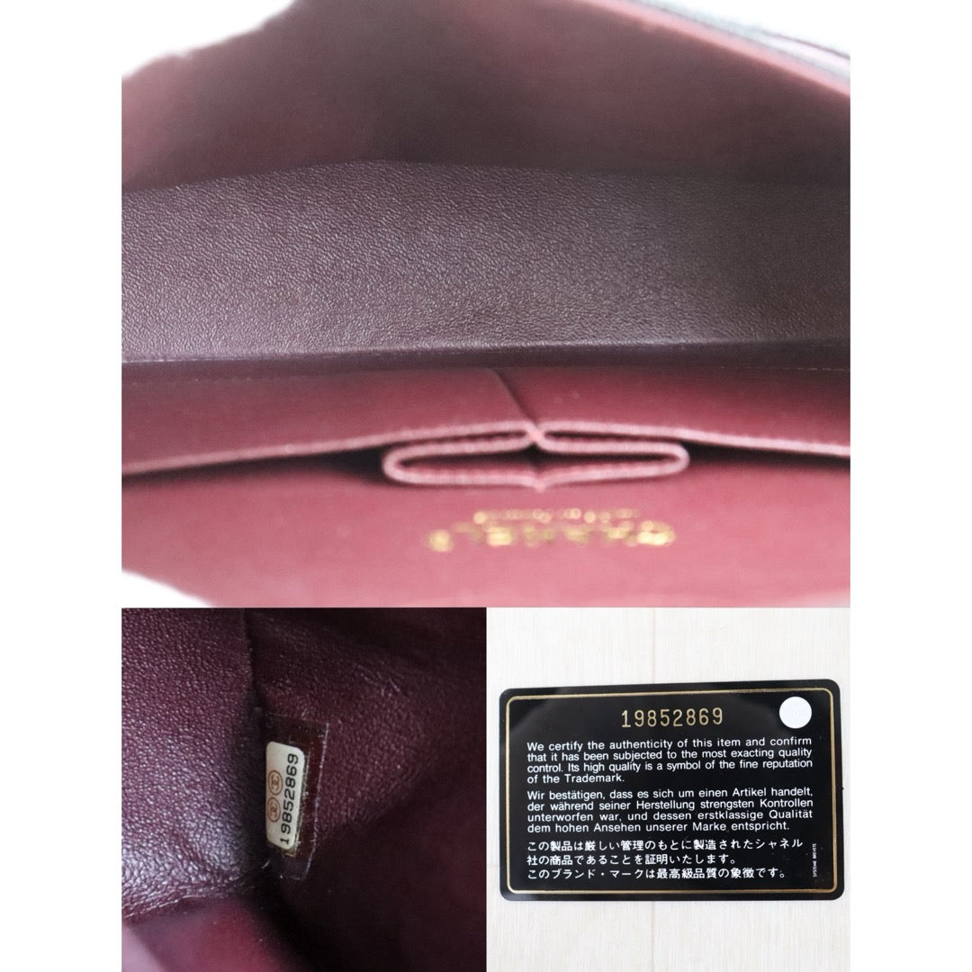 Include Entrupy Certificate of Authenticity｜Very Good ( Rank A)｜ CHANEL Caviar Skin Matrasse Chain Double Flap 25 Shoulder Bag  Black Made In 2014Year｜S26072546