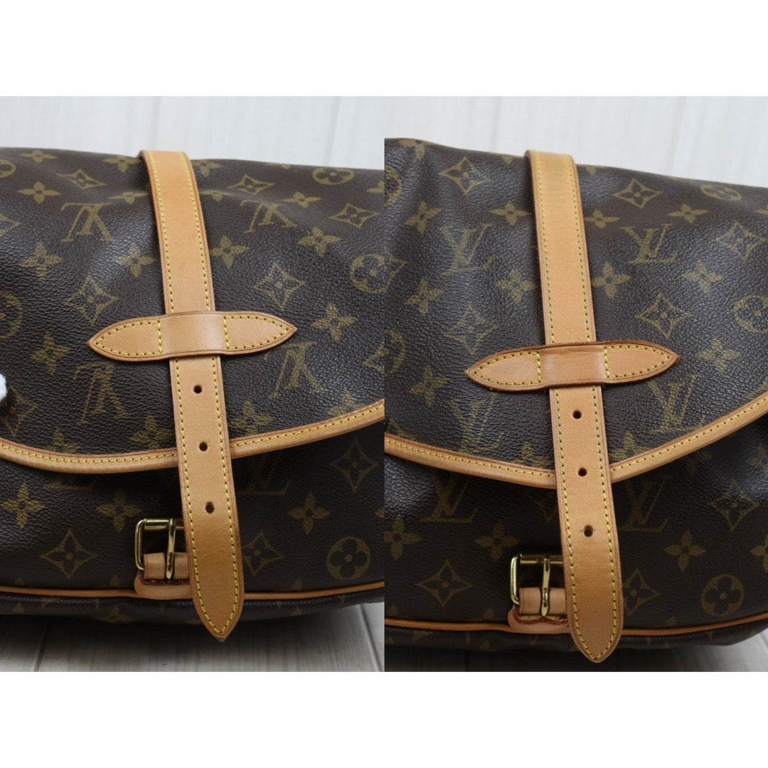 Include Entrupy Certificate of Authenticity｜Good ( Rank AB)｜ Louis Vuitton Monogram Saumur 30 Shoulder Bag｜26041305