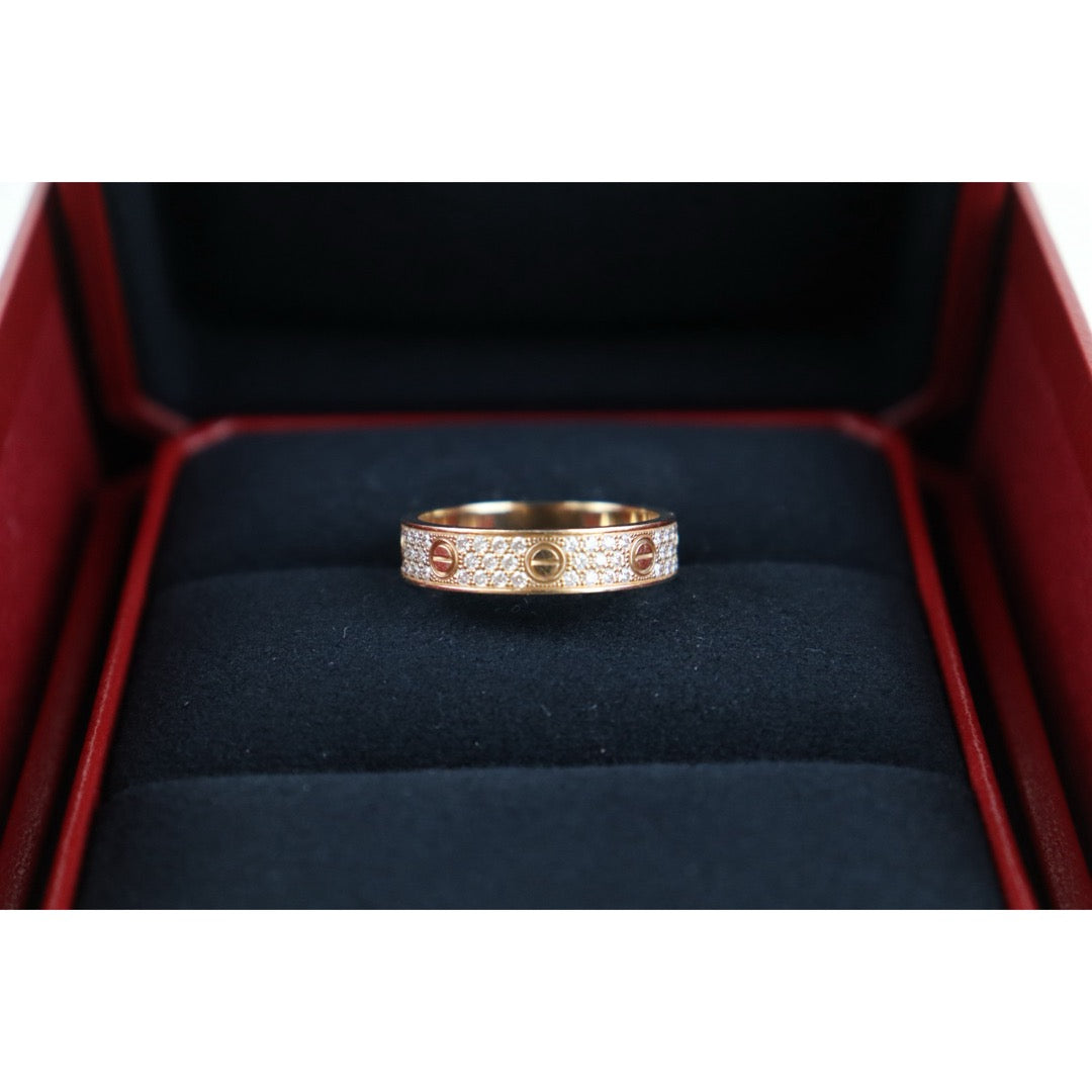 Very Good ( Rank A) ｜ Full Set Cartier Rose Gold Love Ring 58 Size ｜H25102401