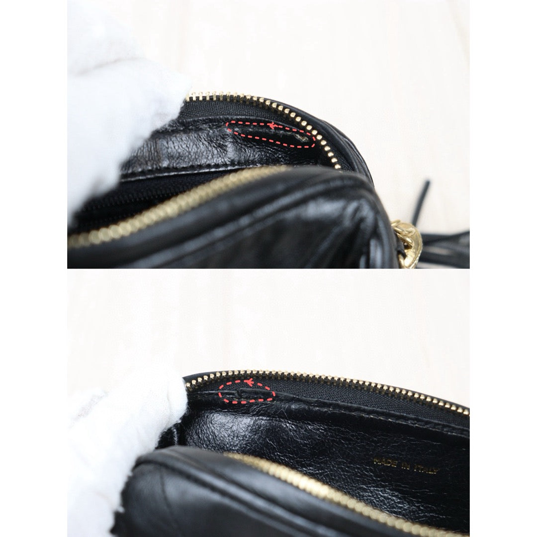 Good ( Rank AB)｜ CHANEL Lamb Skin Shoulder Bag Black  Made in 1986-1988Year ｜V24080814