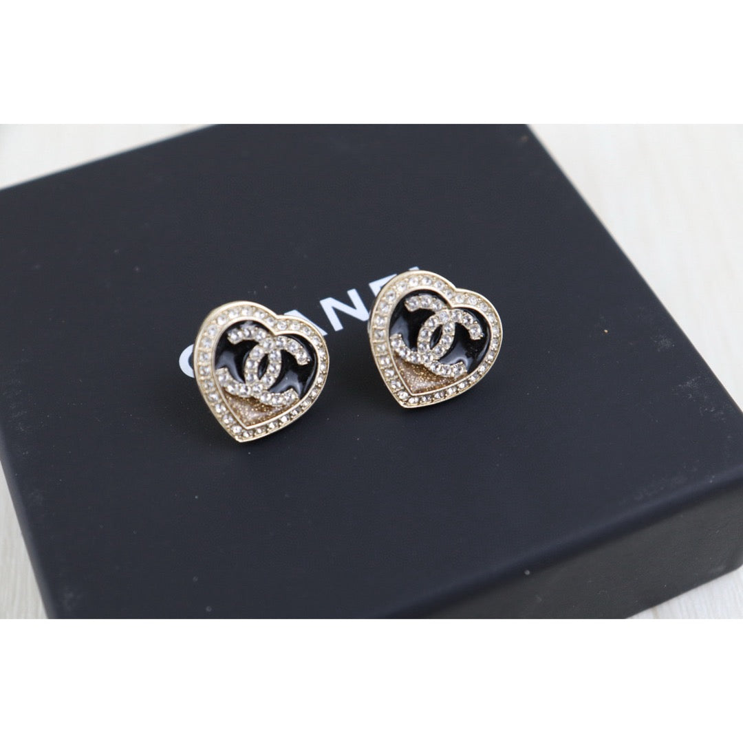 Very Good ( Rank A)｜ CHANEL Coco Mark Rhinestone Earrings｜H25011305