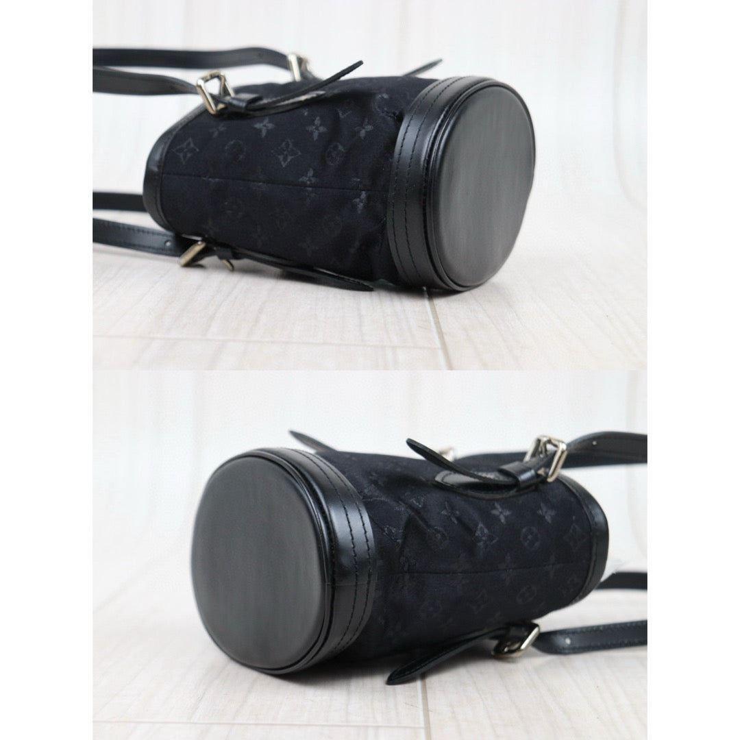 Very Good ( Rank A)｜ LV  Monogram Millennium Limited Edition Satin Mini Hand Bag Black｜25021004