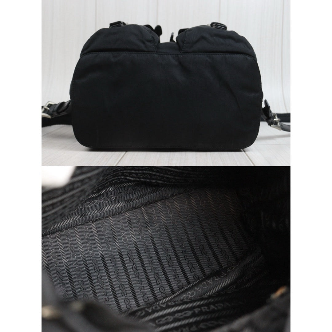 Include Entrupy Certificate of Authenticity｜Good ( Rank AB) ｜Prada  Nylon Black Small Backpack ｜26091802