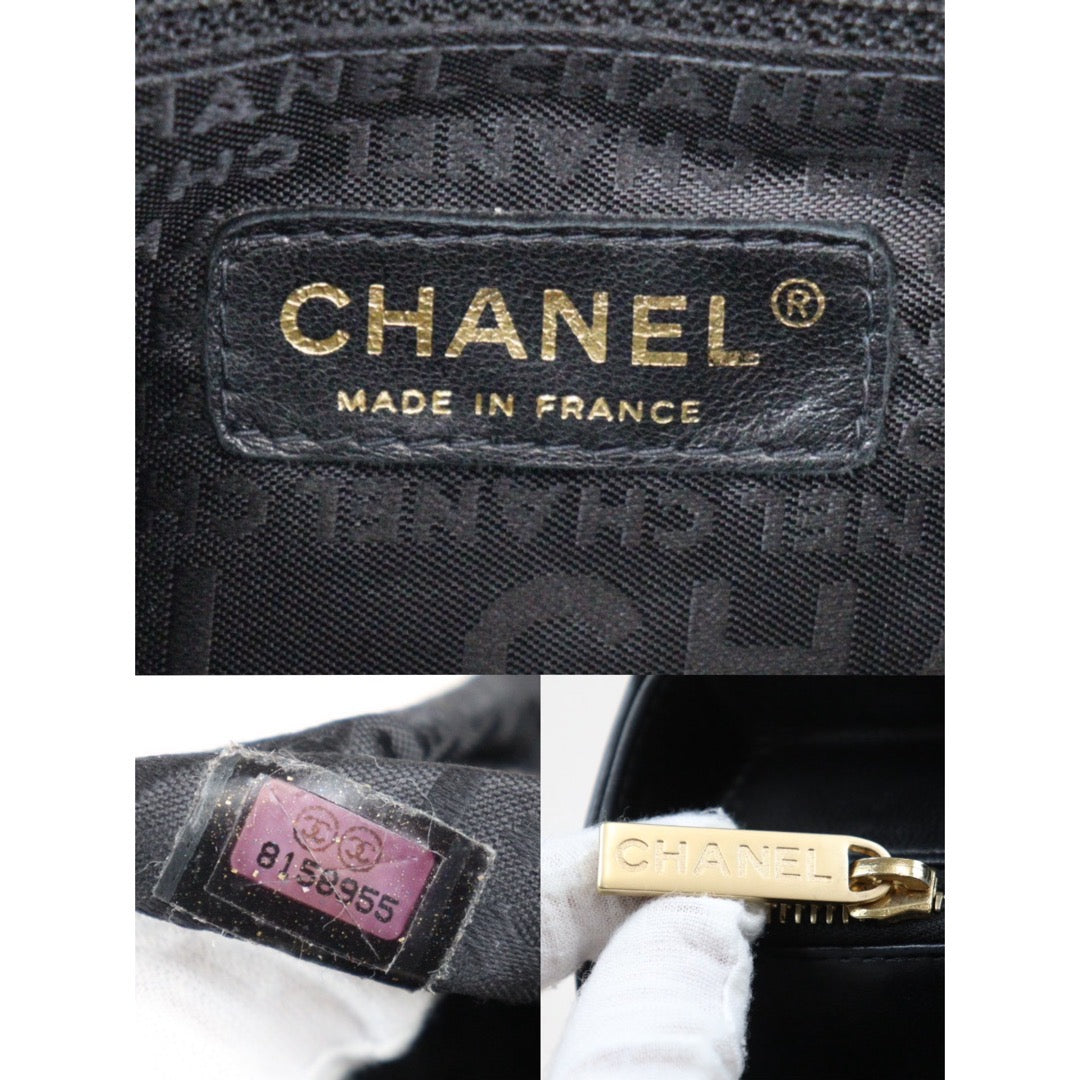 Rank A ｜ CHANEL Lambskin Shoulder Bag Black Made In 2003～2004 Year ｜24031222