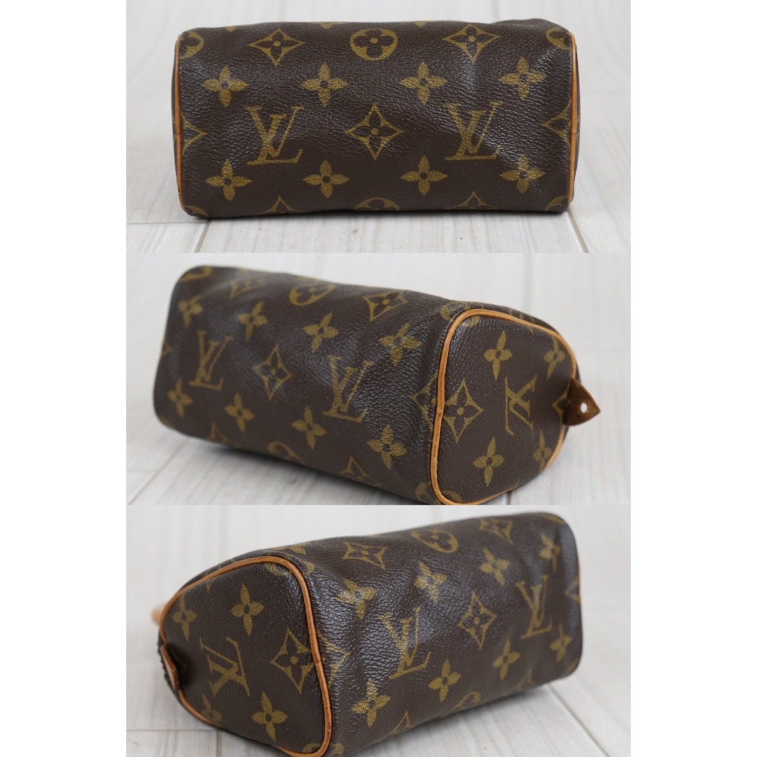 Rank AB ｜ LV Monogram Mini Speedy Handbag ShoulderBag With Shoulderstrap｜23101407